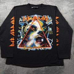 Vintage The Roxx Shirt Mens Large Black Def Leppard Hysteria Rock Band Cotton