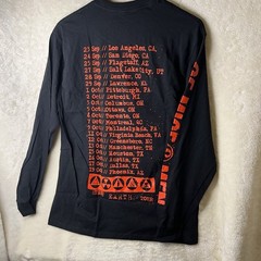 Of Mice & Men Earth Tour Long Sleeve Shirt M Black Band Tee Metalcore