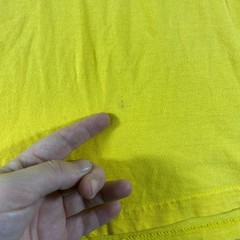 Vintage Harley Davidson Shirt Mens XL Yellow Work Sucks Lets Ride Curlys NC Y2K