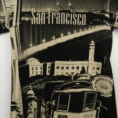 Delta San Francisco Golden Gate Fisherman’s Warf Black Graphic Men’s T-Shirt S