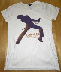 Anvil Queen Bohemian Rhapsody Shirt Sz S White Freddie Mercury 2019 Movie Unisex