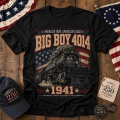 Vintage Steam Train Shirt Railfan Gift American Locomotive Graphic