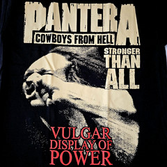 Free SAME DAY SHIPPING Classic PANTERA VULGAR DISPLAY COWBOYS FROM HELL Medium