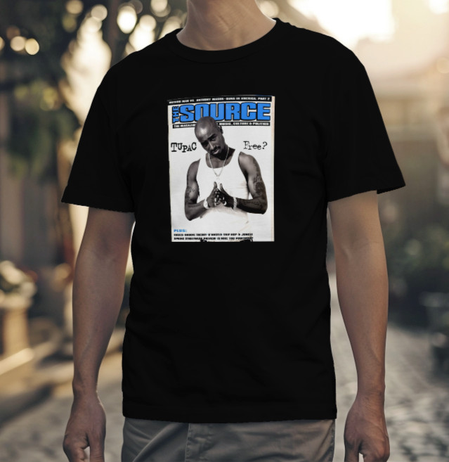 TUPAC SOURCE MAGAZINE COVER – T-Shirt Size S-5X