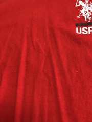 U.S. Polo Assn Shirt Mens 2XL Red Long Sleeve Crewneck USPA Logo Graphic Casual