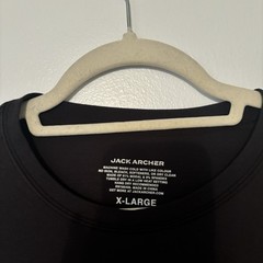 Jack Archer Anytime Tee Black Size XL Men’s Modal Blend Soft Fabric Stretch
