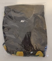 Acid Washed Black Lemon Fruit Tree Print Relaxed Fit Cotton Shirt Size XXL New