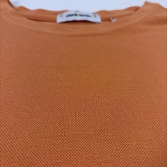 Pierre Cardin Men’s Large T-Shirt Orange Rayon Blend Soft Short Sleeve Crew Neck