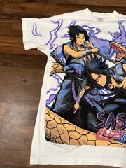 VTG Naruto Sasuke Shirt Anime Shippuden Shonen Jump Bleach One Piece BOOT AOP