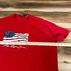Polo Ralph Lauren T Shirt Red American Flag Graphic T Shirt Men’s 2XB Pony