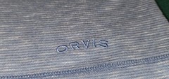 Orvis Classic Collection Men’s Medium Blue grey Knit Long Sleeve T-Shirt