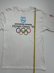 Vintage 1992 Barcelona Olympics Long Sleeve T-Shirt Philips Worldwide Sponsor M
