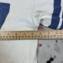 Vintage 50s 60s Water Print Cotton Jersey T Shirt #77 Mens Small Distressed