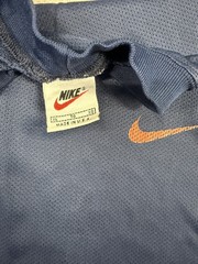 Vintage Nike navy blue sleeveless shirt with orange swoosh Size XL
