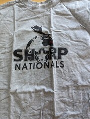 Suna Sharp Nationals gray t-shirt sz l