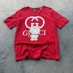 Gucci X Doraemon Red Graphic Tee