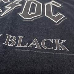 AC/DC Back In Black Men’s T-Shirt Size Medium 2009 Rockband Music Logo