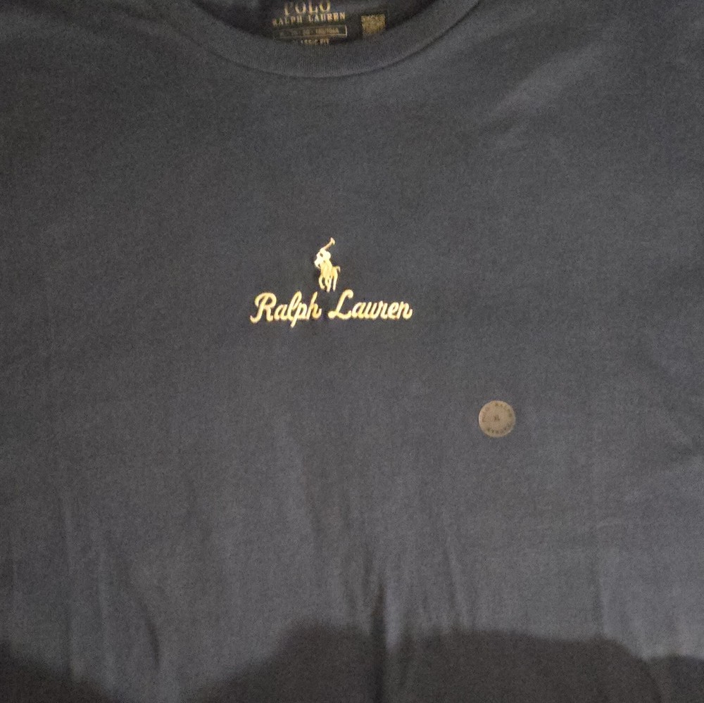 Polo Ralph Lauren Men’s Classic Fit Crew Neck Logo T-Shirt Blue Solid XL