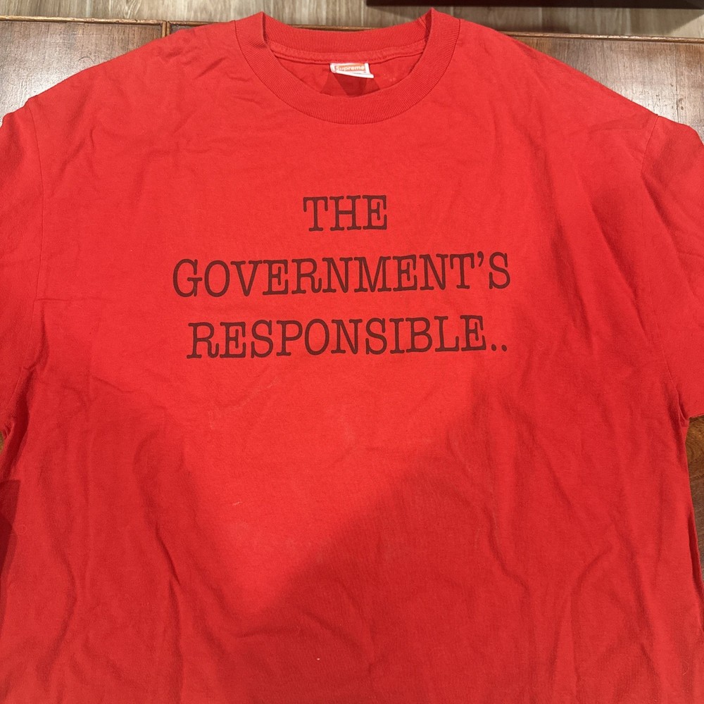 Very rare SS06 Supreme x Public Enemy tee Red T-shirt XL Vintage 2006 box logo