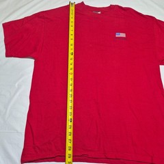 Ronald Reagan President USA Flag Red T-Shirt Men’s Size XL Presidential