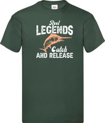 Fishing Reel Legends Release Humour Novelty T Shirt Various Colours And Sizes