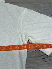 Flawless Men’s White Linen Blend Pocket Tee Shirt XL NWT Relaxed Fit Crewneck
