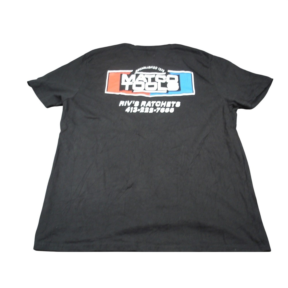 Matco Tools Mens Riv’s Ratchets Graphic T-Shirt XL Black Short Sleeve Cotton