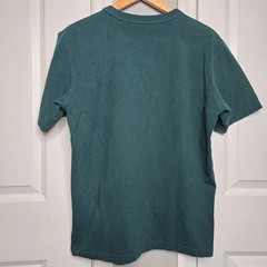Uniqlo U T Shirt Unisex Medium Green Heavy Cotton Crew Neck