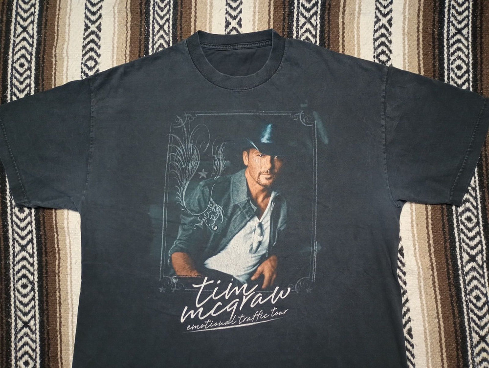 Tim McGraw T Shirt 2011 Concert Tour Country Music singer XL Emotional Traffic