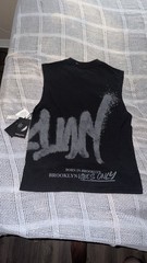 Public Supply NYC Brooklyn Vibes Only Black Sleeveless Graphic Tank Top Men’s