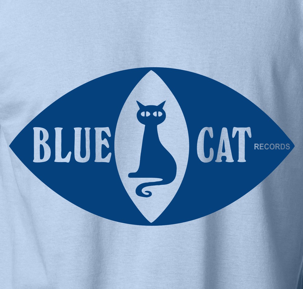 BLUE CAT Records T-Shirt Trojan Ska Jazz Funk Soul Vinyl Label S-6XL Tee