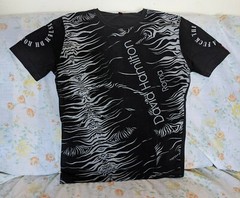 HAMILTON Cotton Elastane Mix T-Shirt SIZE M Size BLACK Tiger White