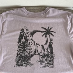 Katin Men’s L Shallow Tee Shirt Pigment Lavender 100% Organic Cotton
