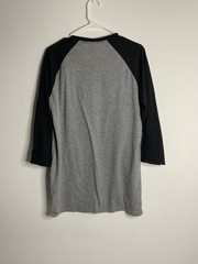 Jerzees Men’s Tri-Blend T-Shirt 3/4 Sleeve Soft Raglan Baseball Tee Size L