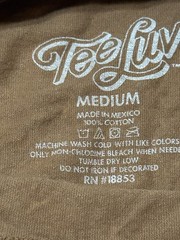 Tee Luv Men’s Size M T-Shirt Coors Banquet Team Rodeo Tan