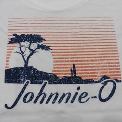 JOHNNIE O Mens XL T SHIRT SHORELINE DALE 2.0 WHITE SHORT SLEEVE GOLF TEE