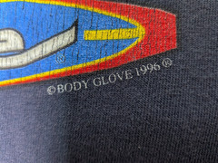Body Glove Tank Top T-Shirt Mens XL Blue 90s Beach USA Made Stained VINTAGE