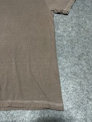 Brown Blank Comfort Colors contrast stitching Grunge Skater DIY Medium Shirt Y2K