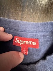 SMD Supreme Blue Navy T-Shirt Size Signs of Usage