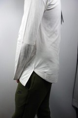 mens long sleeve top white xl