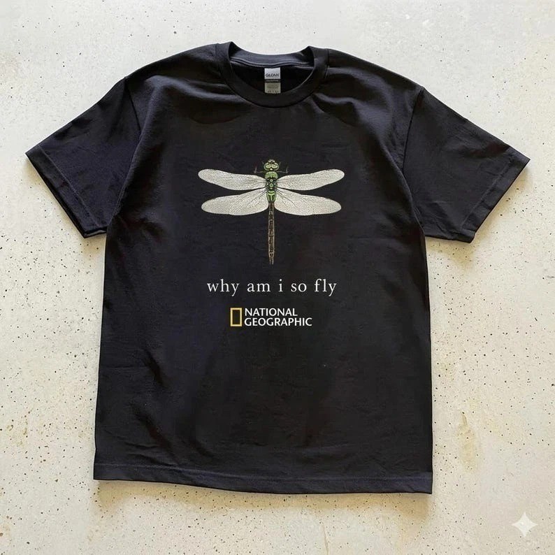 Vintage National Geographic Why Am I So Fly Tee