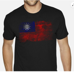 Retro Vintage Taiwan Flag T-Shirt Taiwan Flag Taiwanese Flag T-shirt