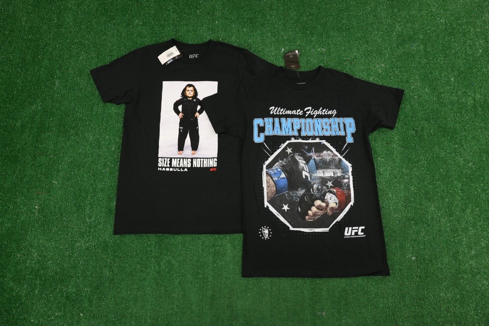 NEW Lot Of 2 UFC Hasbulla Men’s Small T Shirt Heavyweight Tees