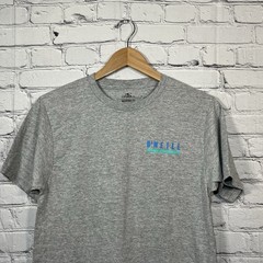 O’Neill Modern Fit T-Shirt Mens Small Gray Front/Back Graphic Logo Surf Beach