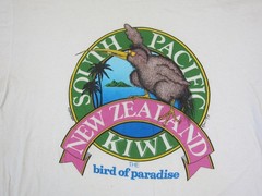 Vintage New Zealand Shirt Mens Medium White Single Stitch 90s South Pacific Kiwi