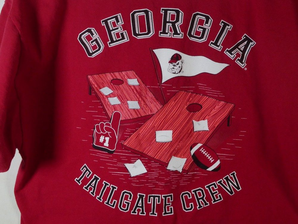 UGA Georgia Bulldogs Tailgate Crew T-Shirt Size L NCAA College Football Gameday