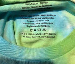 2015 Grateful Dead Productions Dancing Bears Tye-Dye T-Shirt – Size S (34/36)