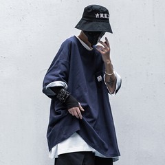 MFCT Men’s Streetwear Urban Crewneck Relaxed T-shirt Half Sleeves Tee