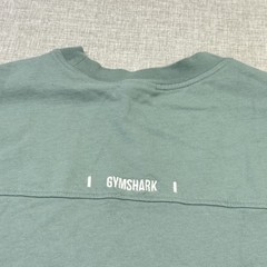 Gymshark T-Shirt Mens Small Green Crew Neck Cotton Logo Short Sleeve Basic