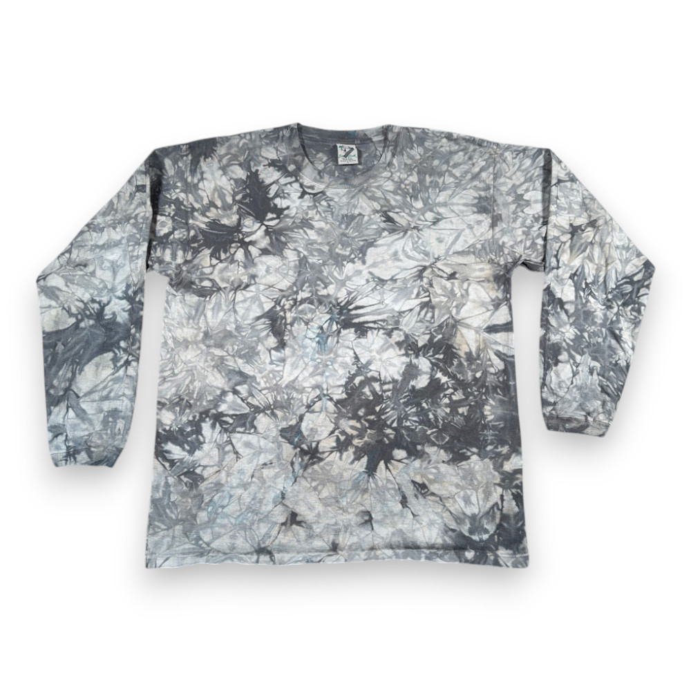 Vintage Back to Earth Shirt Adult LARGE Gray Tie Dye Cotton Smoky Nature 90s